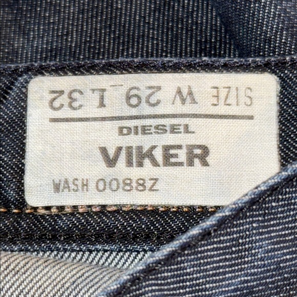 Diesel Viker Dark Wash Jeans SZ 29/32 distressed - Picture 13 of 14